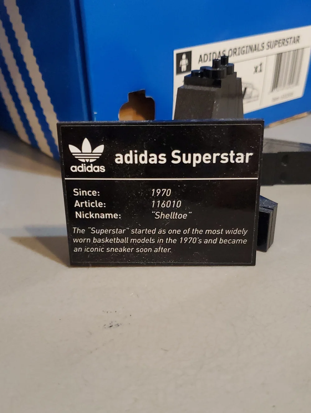 Lego Adidas Original Superstar White Sneaker Building Block Set (731 Pieces)